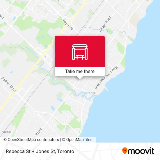 Rebecca St + Jones St map