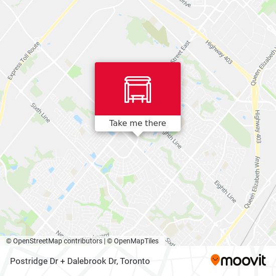 Postridge Dr + Dalebrook Dr map
