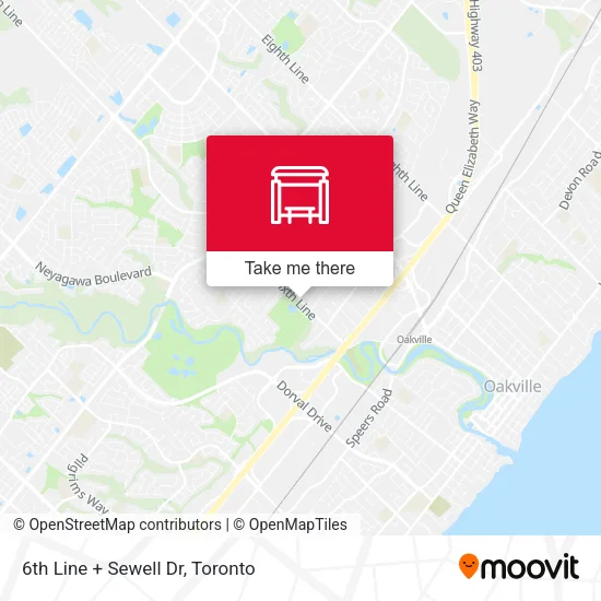 6th Line + Sewell Dr map