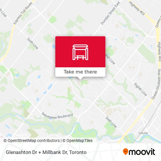 Glenashton Dr + Millbank Dr map