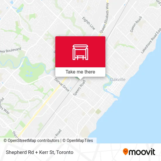 Shepherd Rd + Kerr St map
