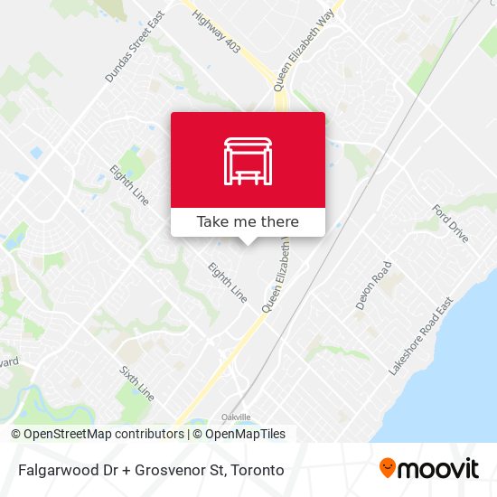 Falgarwood Dr + Grosvenor St map