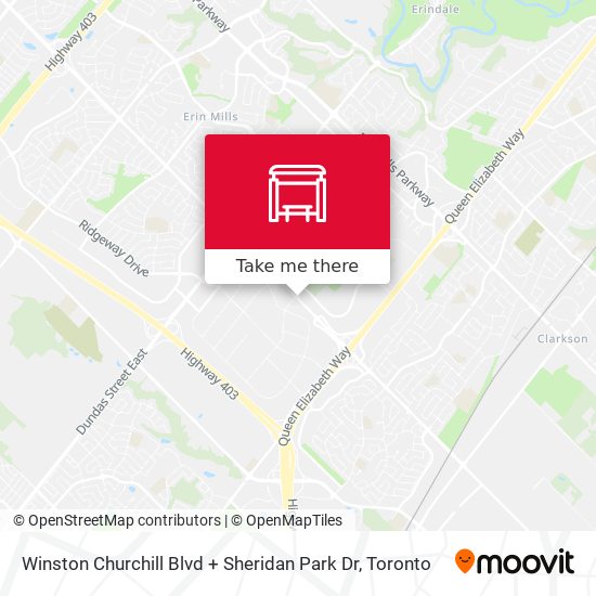 Winston Churchill Blvd + Sheridan Park Dr map