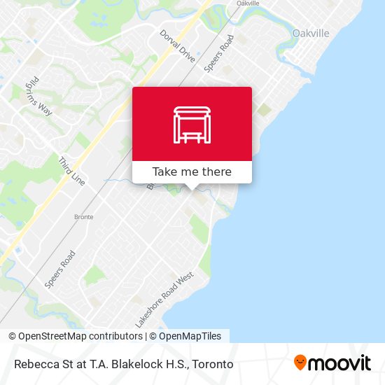 Rebecca St at T.A. Blakelock H.S. map