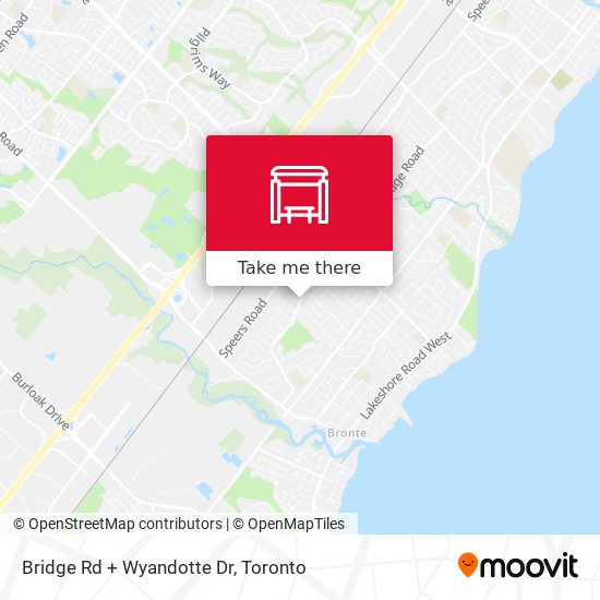 Bridge Rd + Wyandotte Dr map