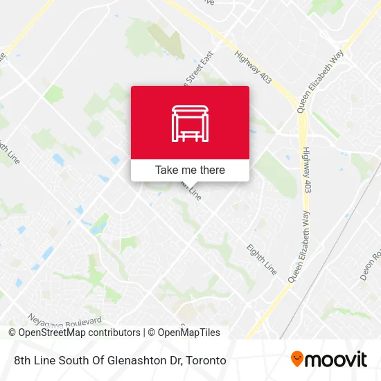 8th Line South Of Glenashton Dr map