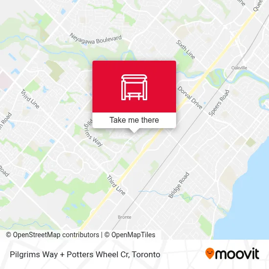 Pilgrims Way + Potters Wheel Cr map