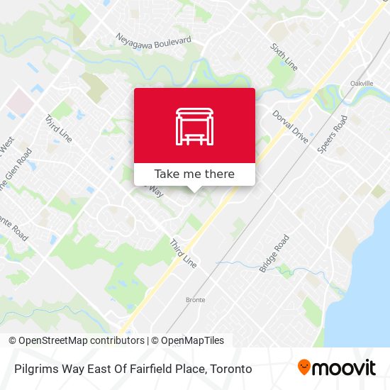 Pilgrims Way East Of Fairfield Place map