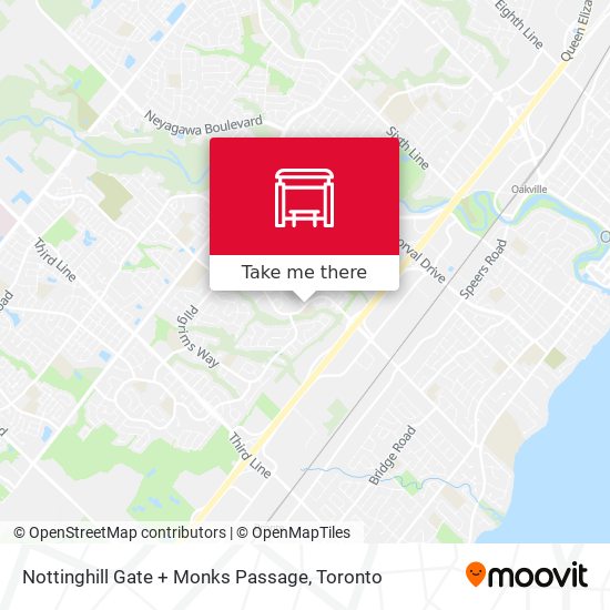 Nottinghill Gate + Monks Passage map