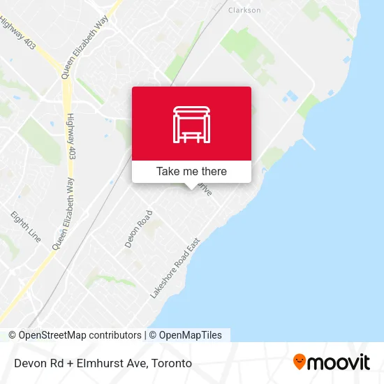 Devon Rd + Elmhurst Ave map