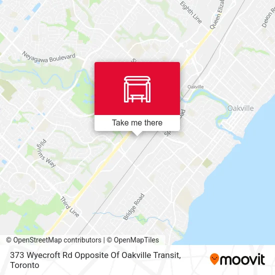 373 Wyecroft Rd Opposite Of Oakville Transit map