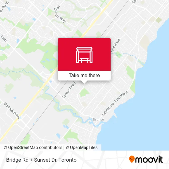 Bridge Rd + Sunset Dr map