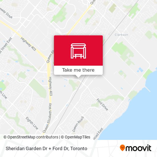 Sheridan Garden Dr + Ford Dr map