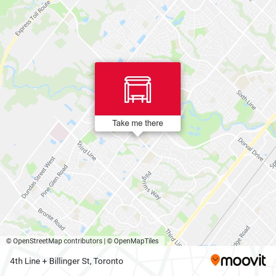 4th Line + Billinger St map