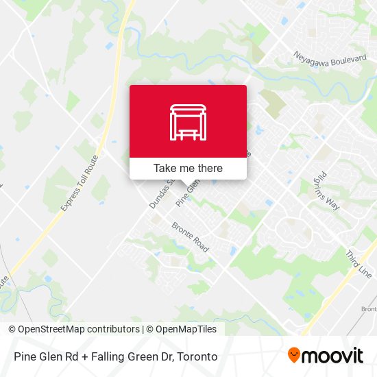 Pine Glen Rd + Falling Green Dr map