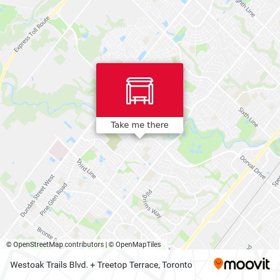 Westoak Trails Blvd. + Treetop Terrace map