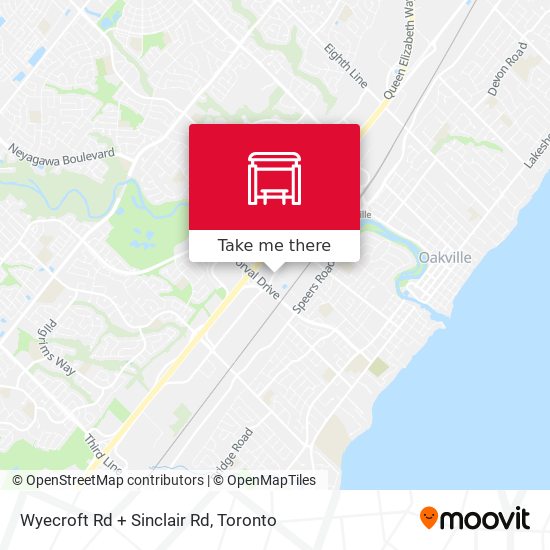 Wyecroft Rd + Sinclair Rd map