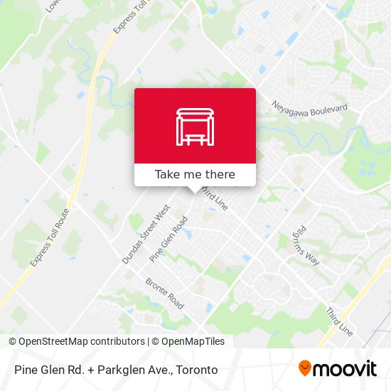 Pine Glen Rd. + Parkglen Ave. map