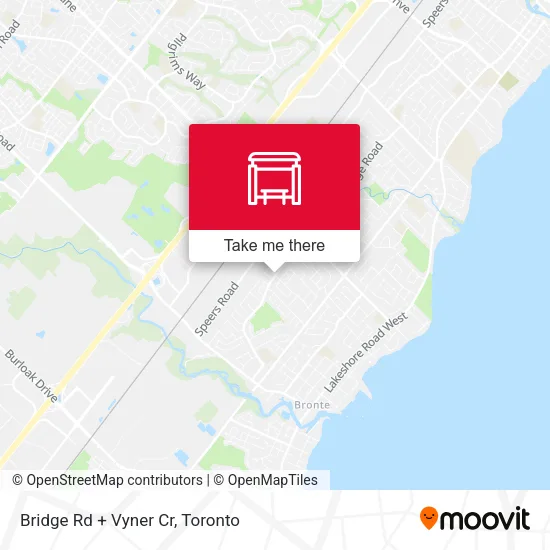 Bridge Rd + Vyner Cr map