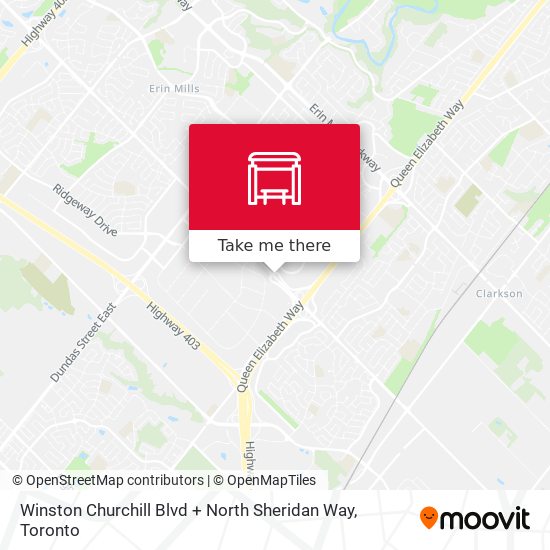 Winston Churchill Blvd + North Sheridan Way map