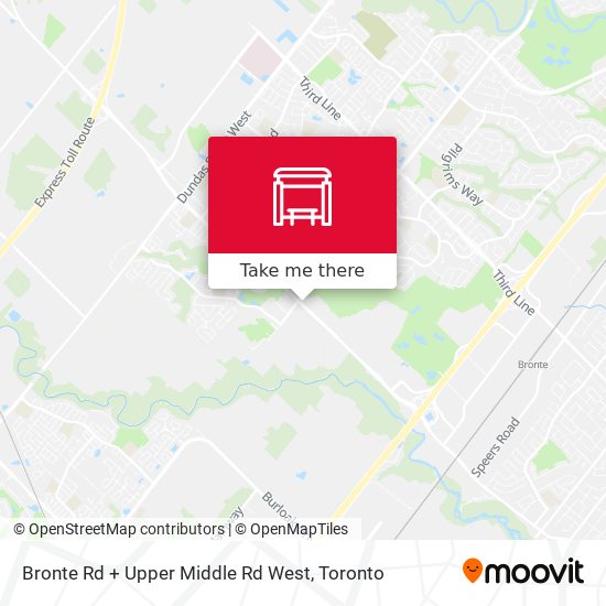 Bronte Rd + Upper Middle Rd West plan