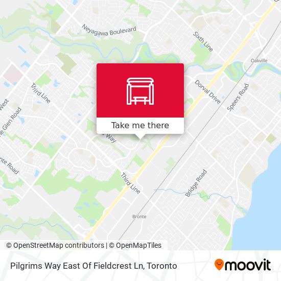 Pilgrims Way East Of Fieldcrest Ln map