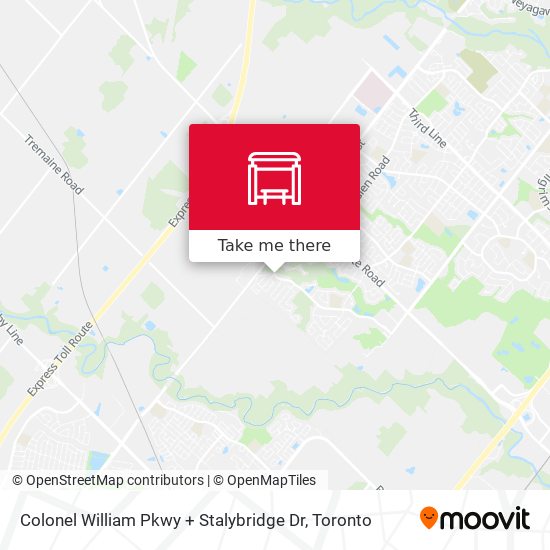 Colonel William Pkwy + Stalybridge Dr map
