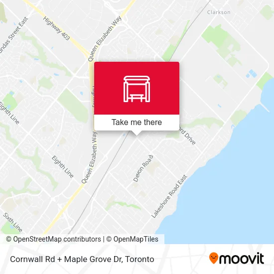 Cornwall Rd + Maple Grove Dr map