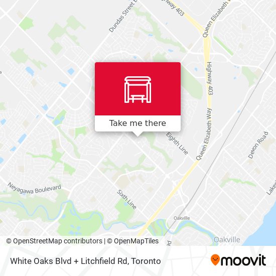White Oaks Blvd + Litchfield Rd map
