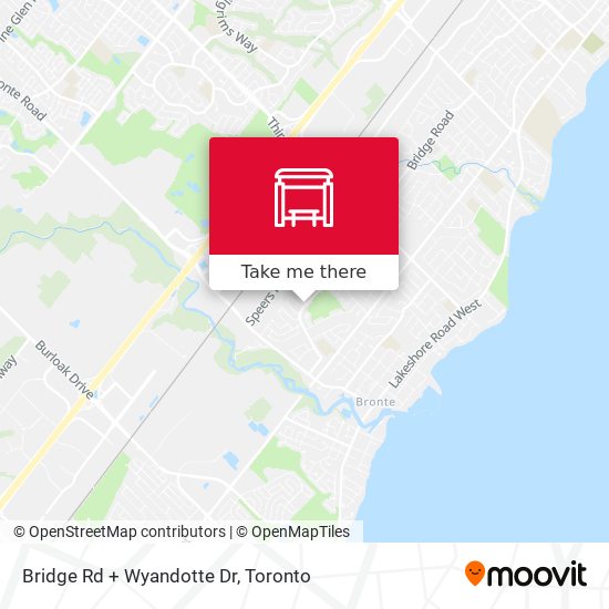 Bridge Rd + Wyandotte Dr map