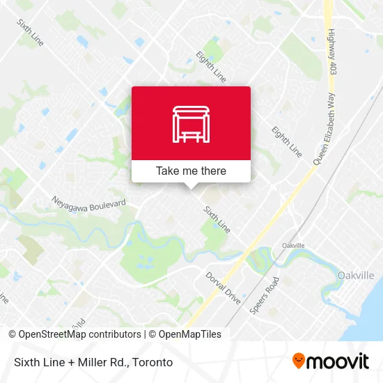 Sixth Line + Miller Rd. map