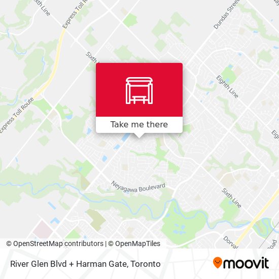 River Glen Blvd + Harman Gate map