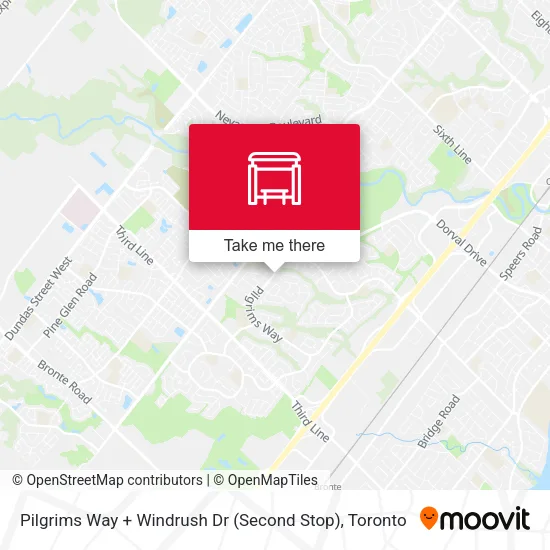 Pilgrims Way + Windrush Dr (Second Stop) map