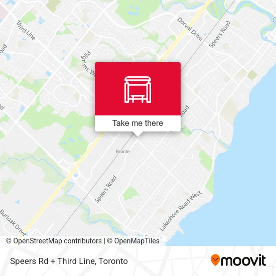 Speers Rd + Third Line map