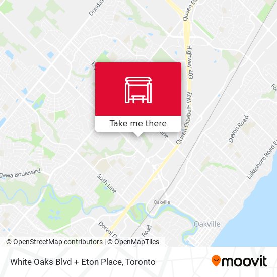 White Oaks Blvd + Eton Place map