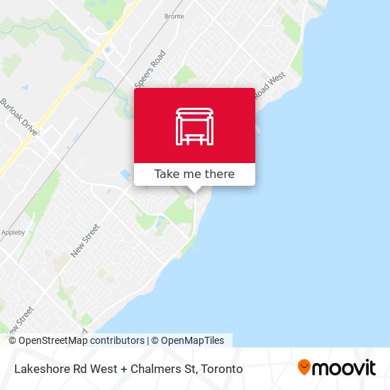 Lakeshore Rd West + Chalmers St map
