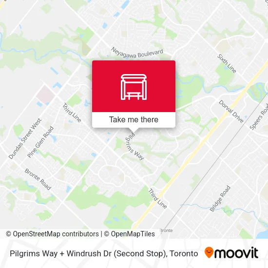 Pilgrims Way + Windrush Dr (Second Stop) map