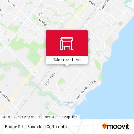 Bridge Rd + Scarsdale Cr map