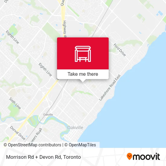 Morrison Rd + Devon Rd map