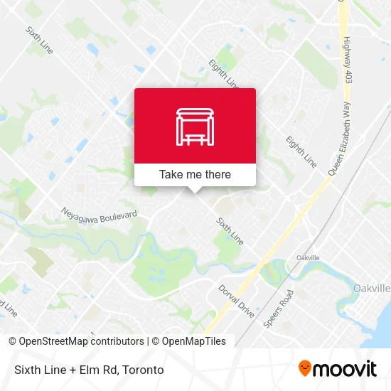 Sixth Line + Elm Rd map
