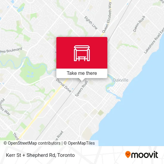 Kerr St + Shepherd Rd map