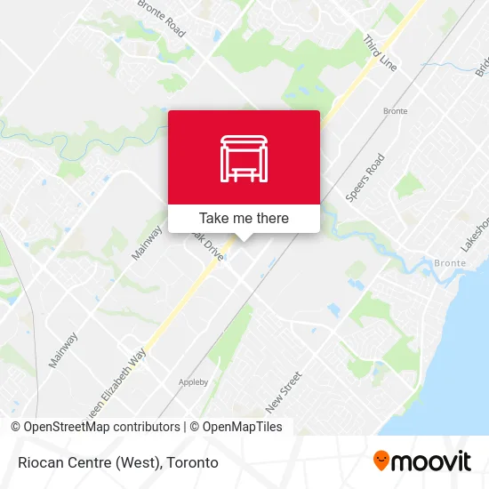 Riocan Centre (West) map
