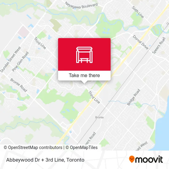 Abbeywood Dr + 3rd Line map