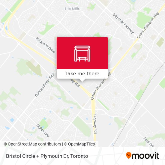 Bristol Circle + Plymouth Dr map