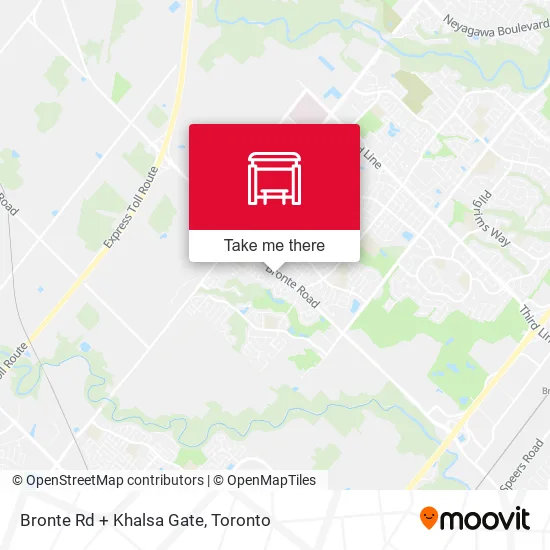 Bronte Rd + Khalsa Gate map