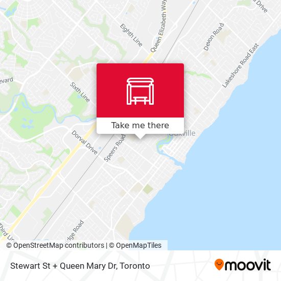 Stewart St + Queen Mary Dr map