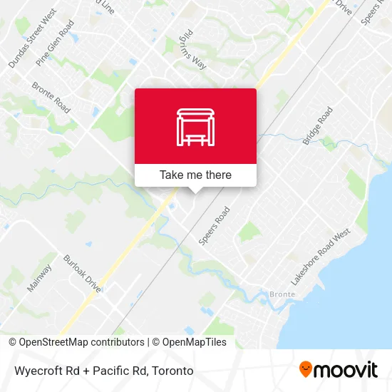 Wyecroft Rd + Pacific Rd map