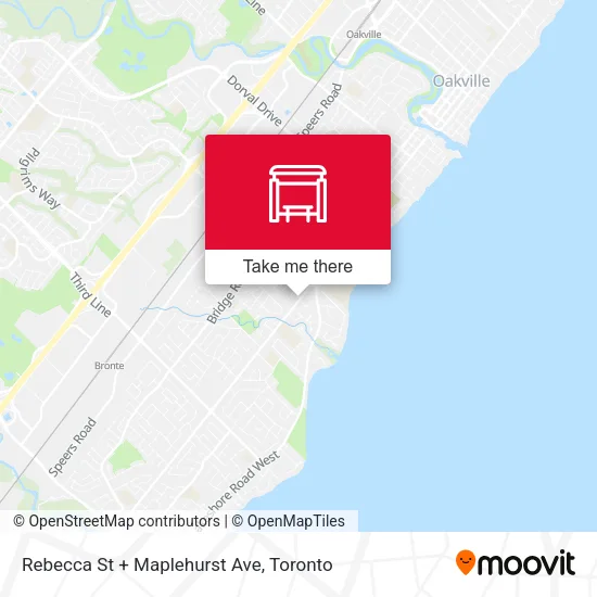 Rebecca St + Maplehurst Ave map