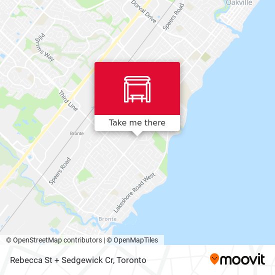 Rebecca St + Sedgewick Cr map
