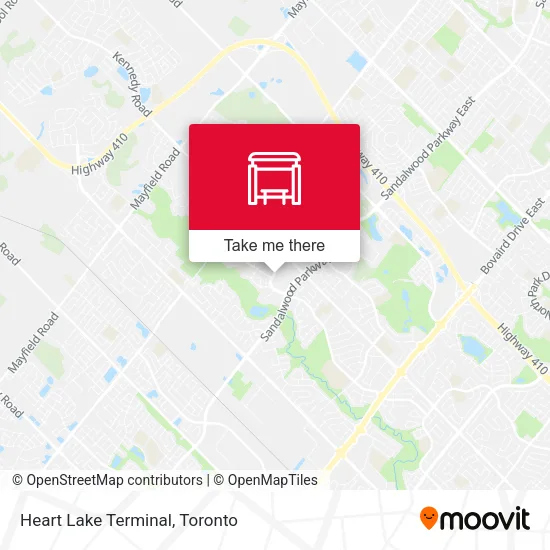 Heart Lake Terminal map